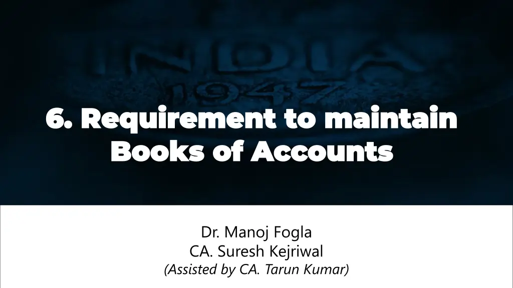 6 requirement to maintain 6 requirement