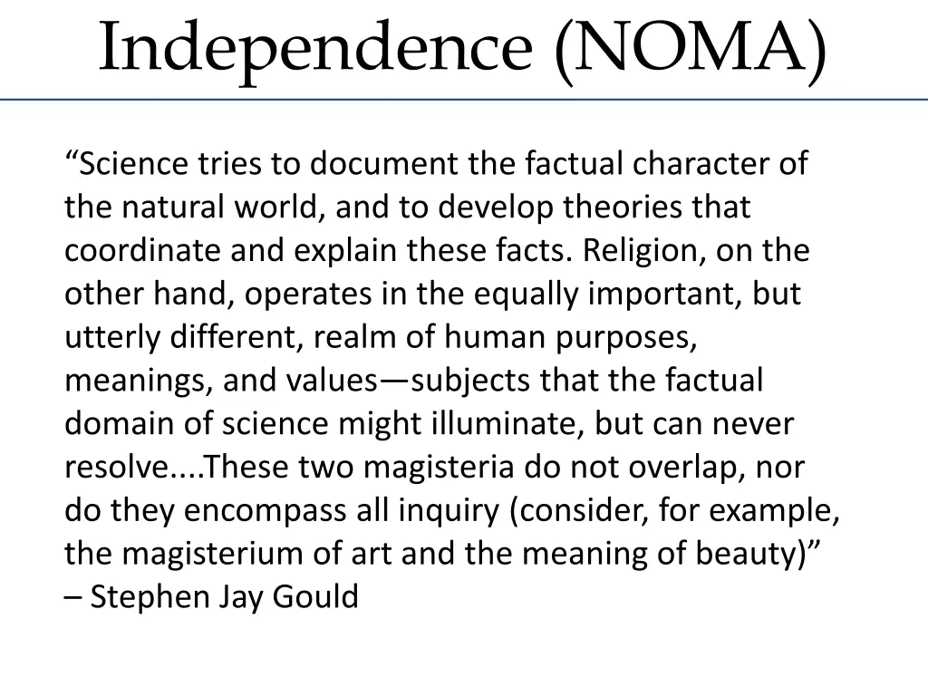 independence noma