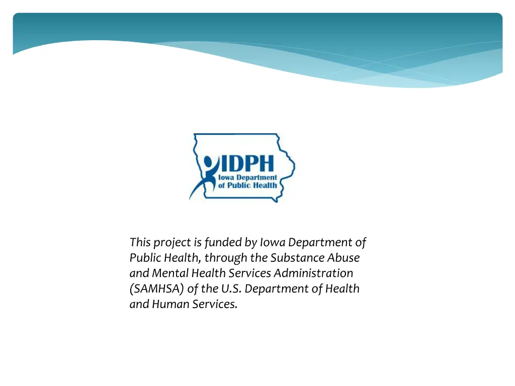 this project is funded by iowa department