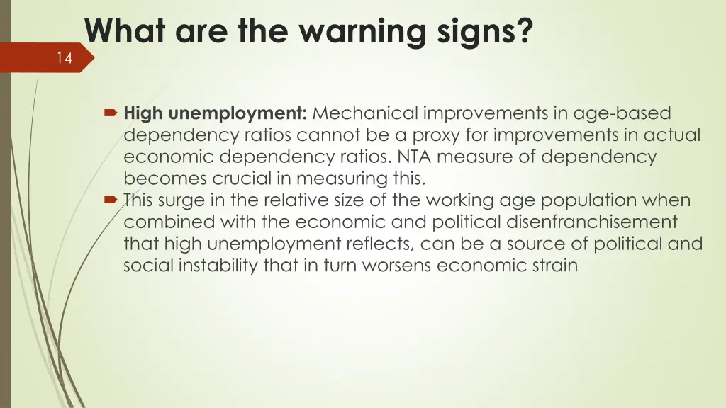 what are the warning signs
