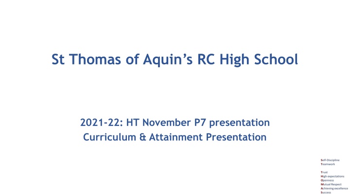 st thomas of aquin s rc high school