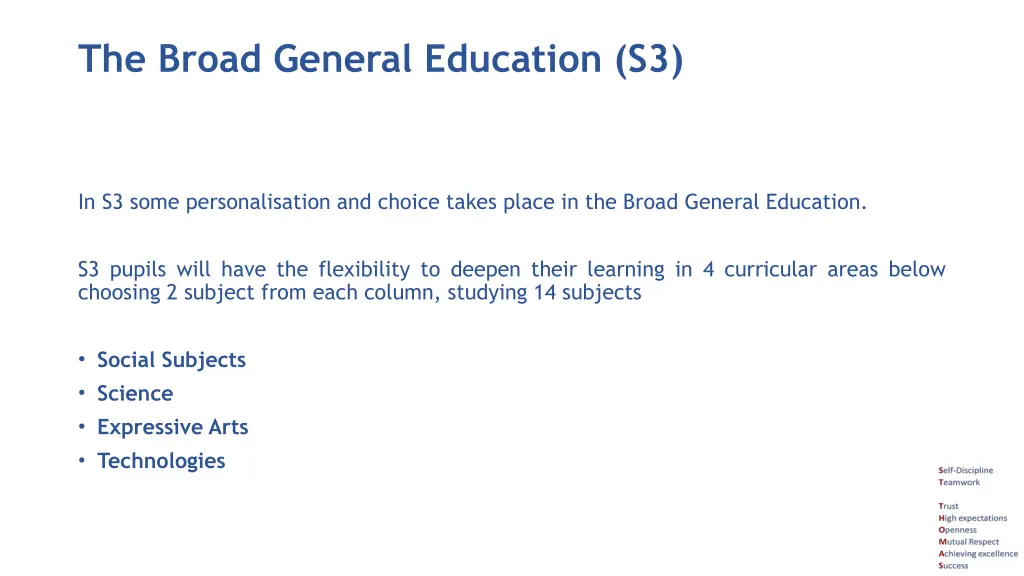 the broad general education s3