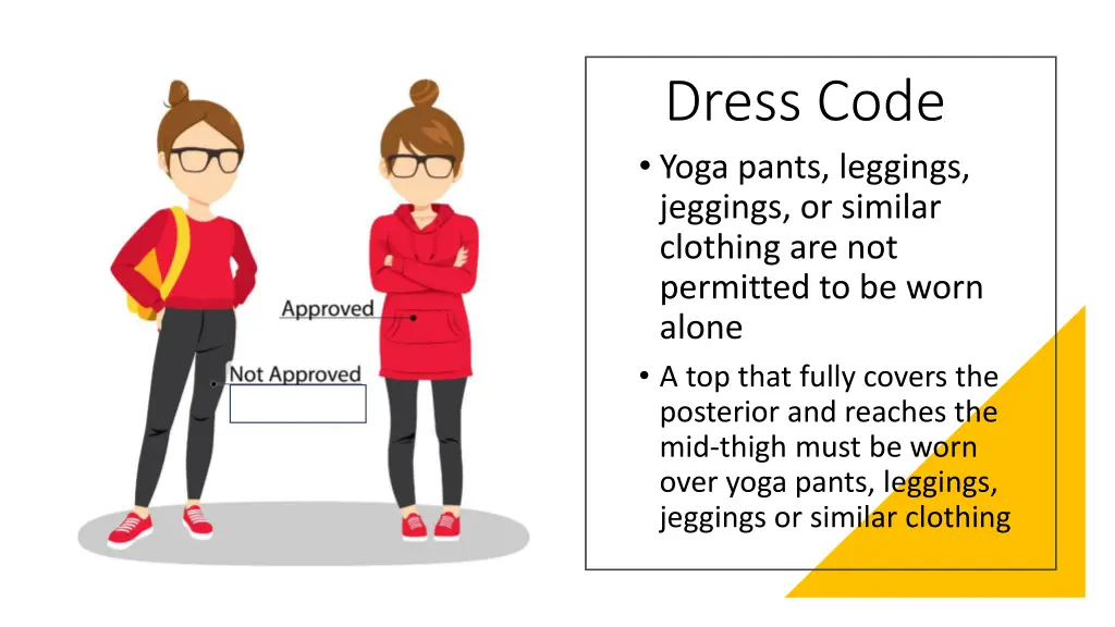 dress code yoga pants leggings jeggings