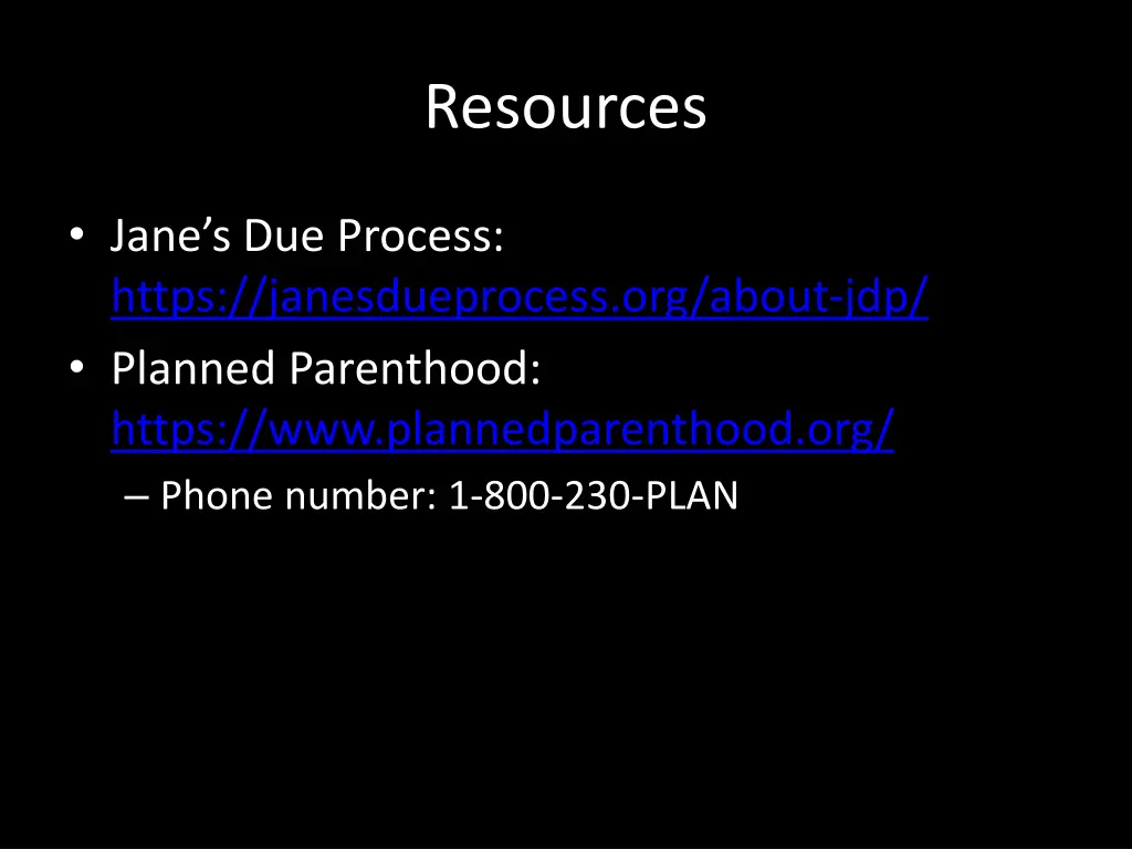 resources