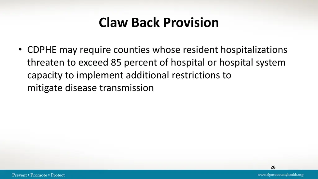 claw back provision
