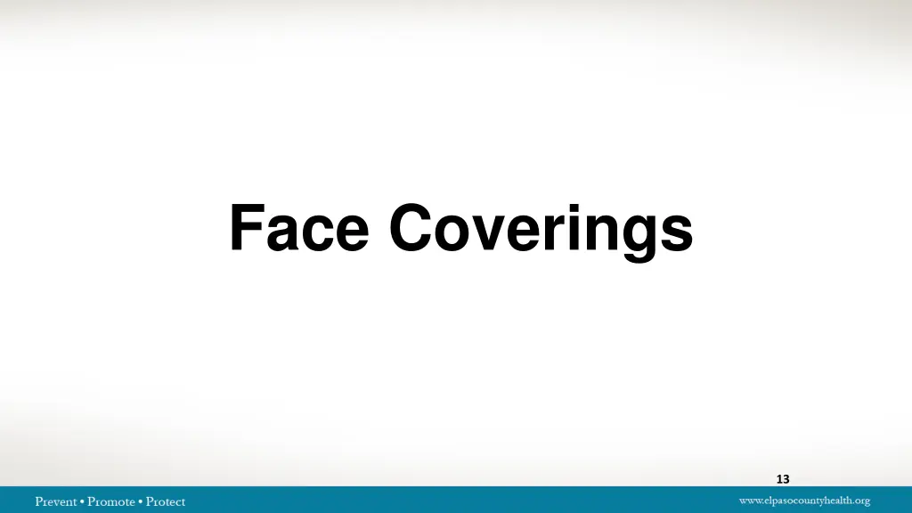 face coverings