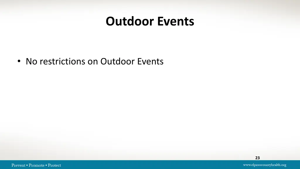 outdoor events