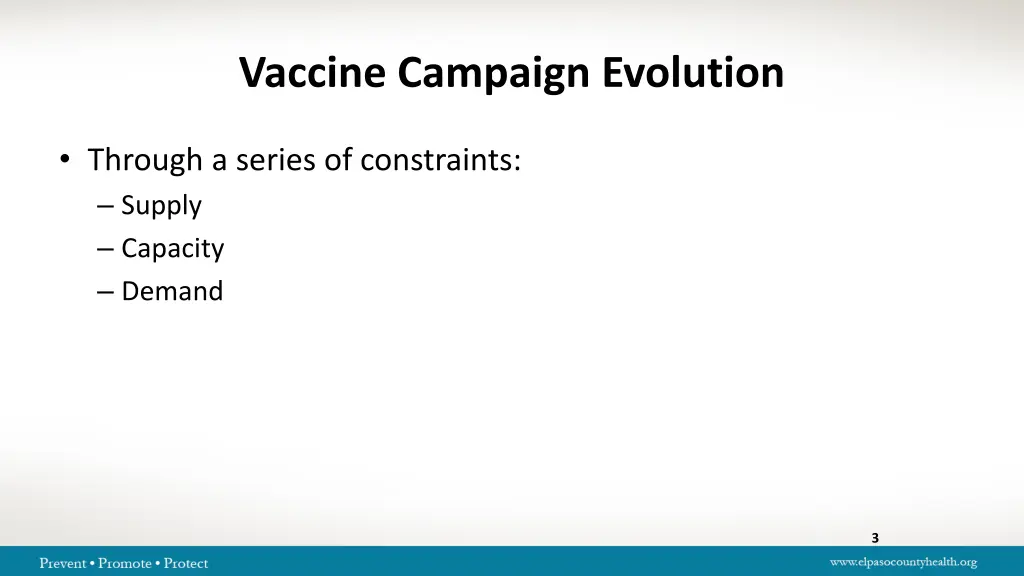 vaccine campaign evolution