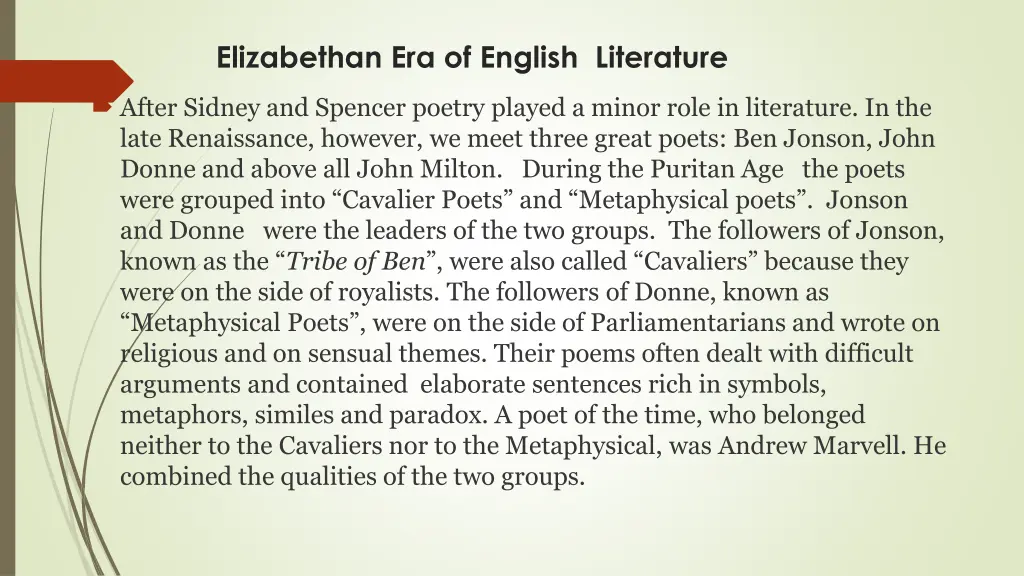elizabethan era of english literature 3