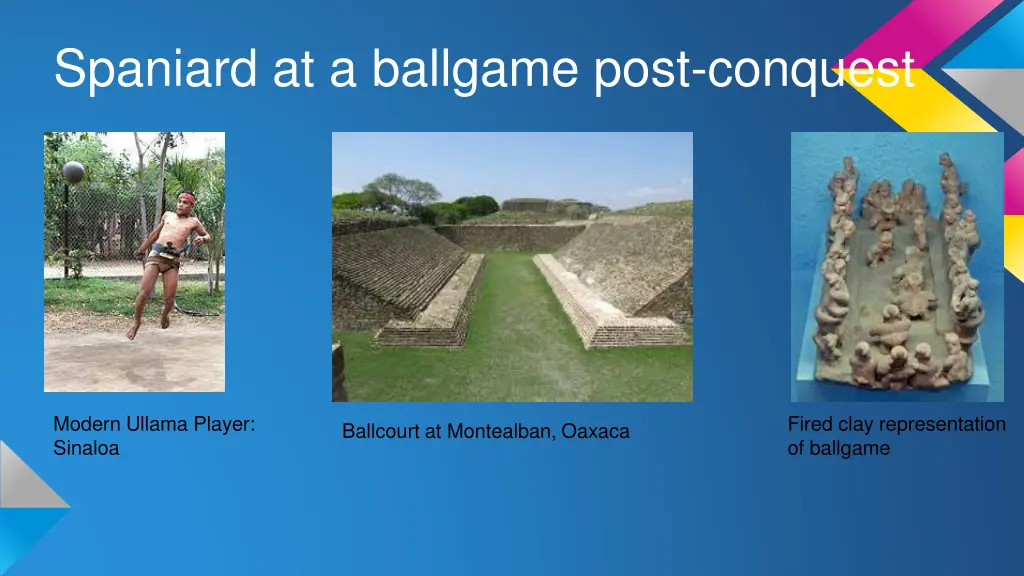 spaniard at a ballgame post conquest
