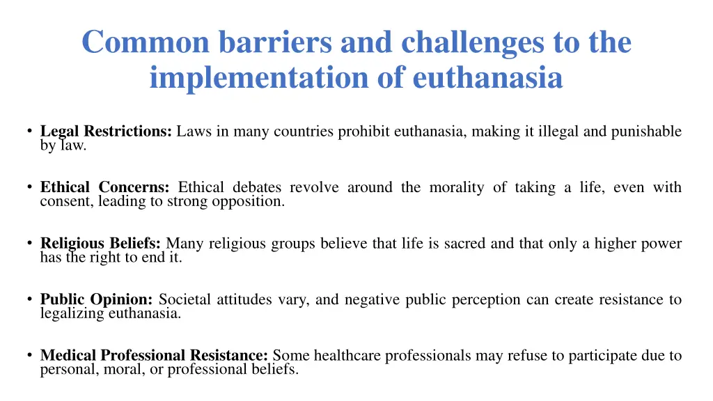 common barriers and challenges