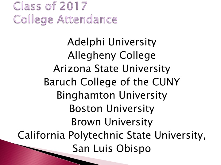 adelphi university allegheny college arizona