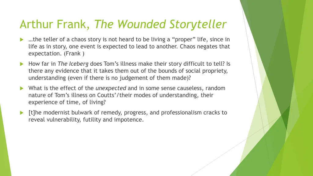 arthur frank the wounded storyteller