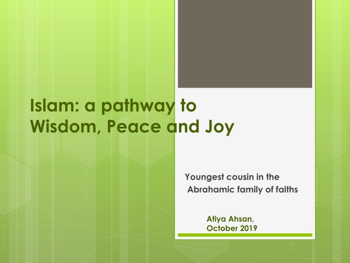 islam a pathway to wisdom peace and joy