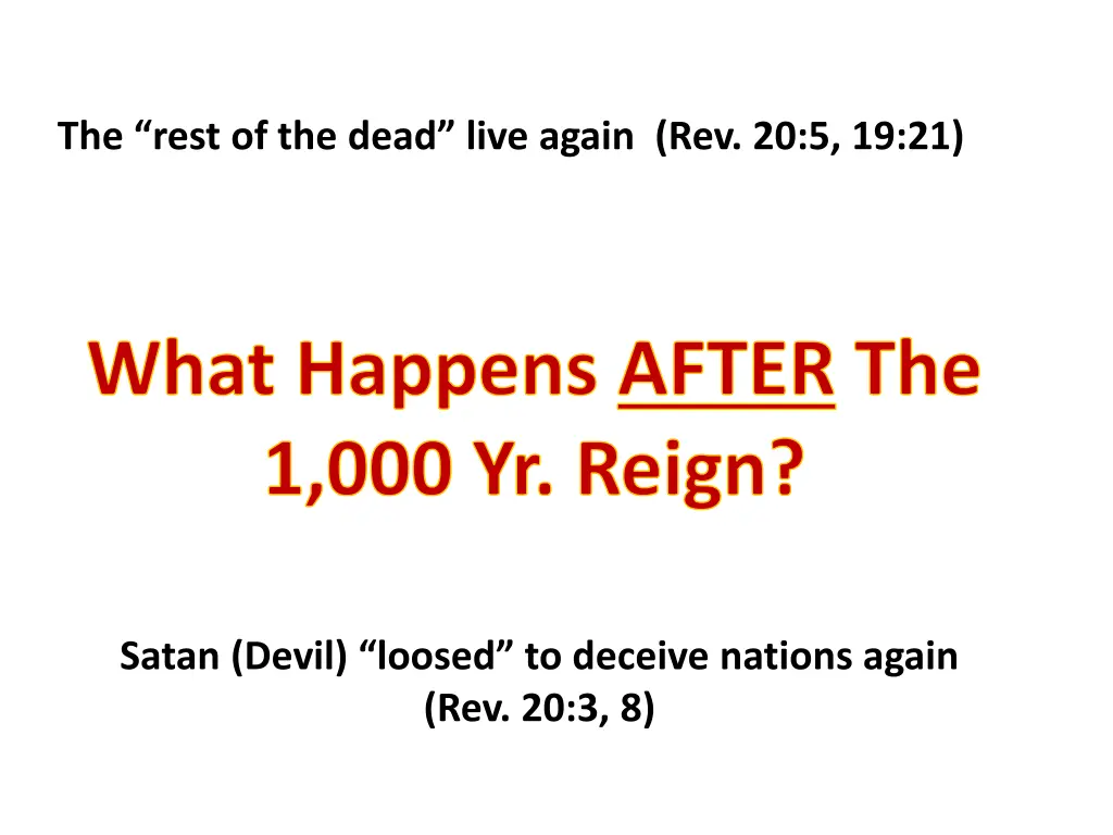 the rest of the dead live again rev 20 5 19 21 1
