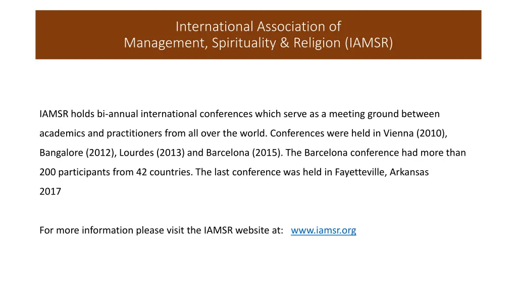 international association of management