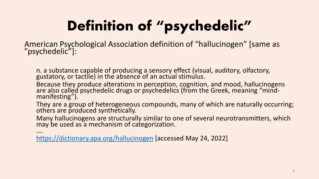 definition of psychedelic