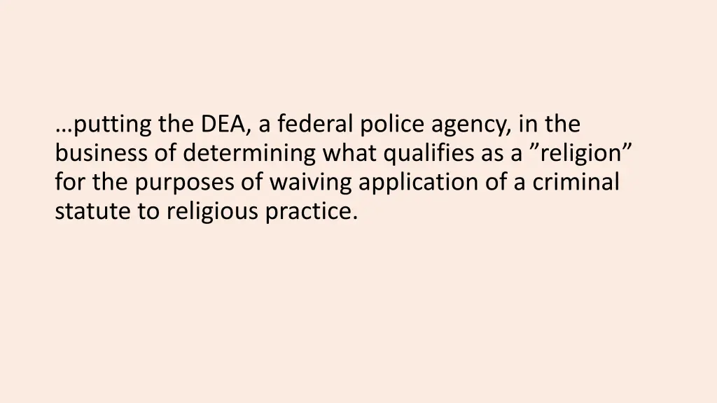 putting the dea a federal police agency