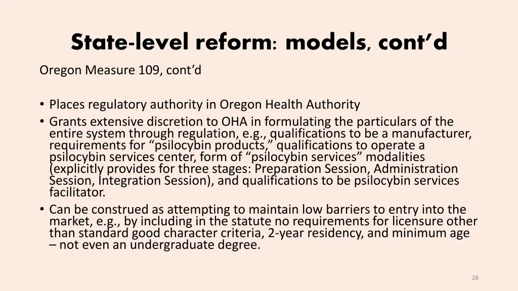 state level reform models cont d 1