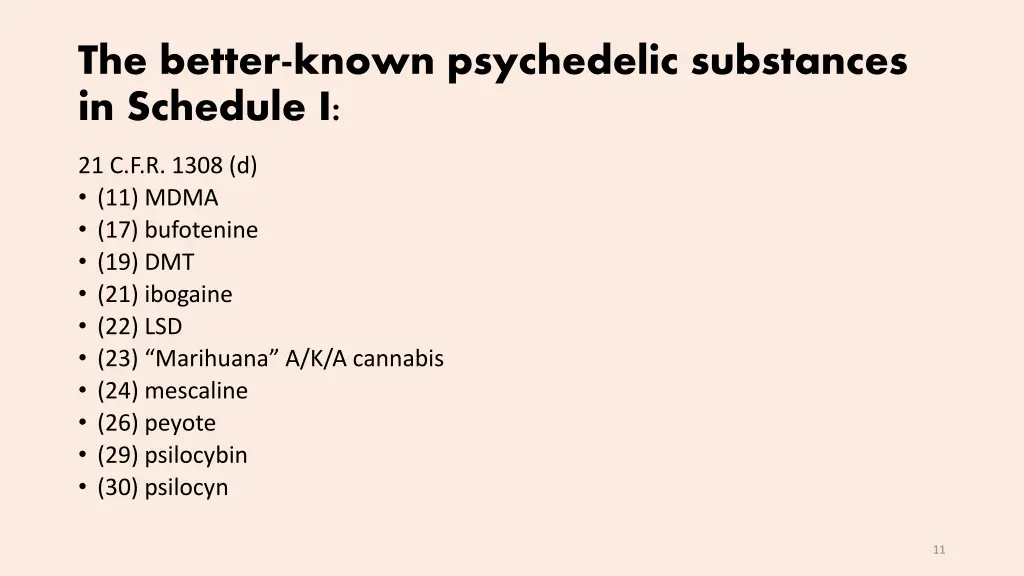 the better known psychedelic substances