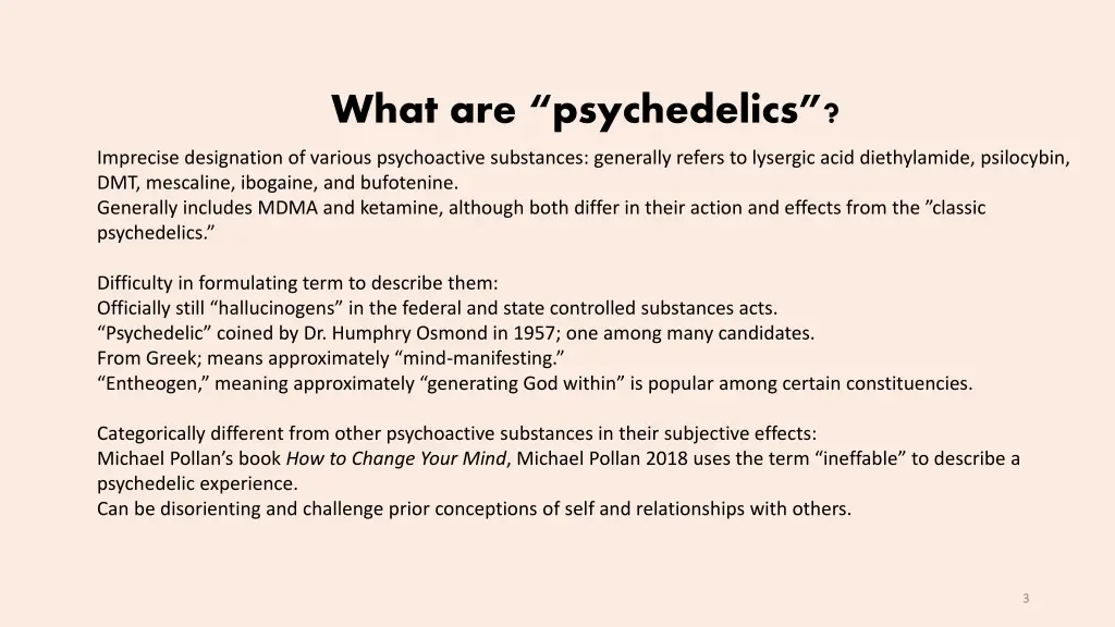 what are psychedelics
