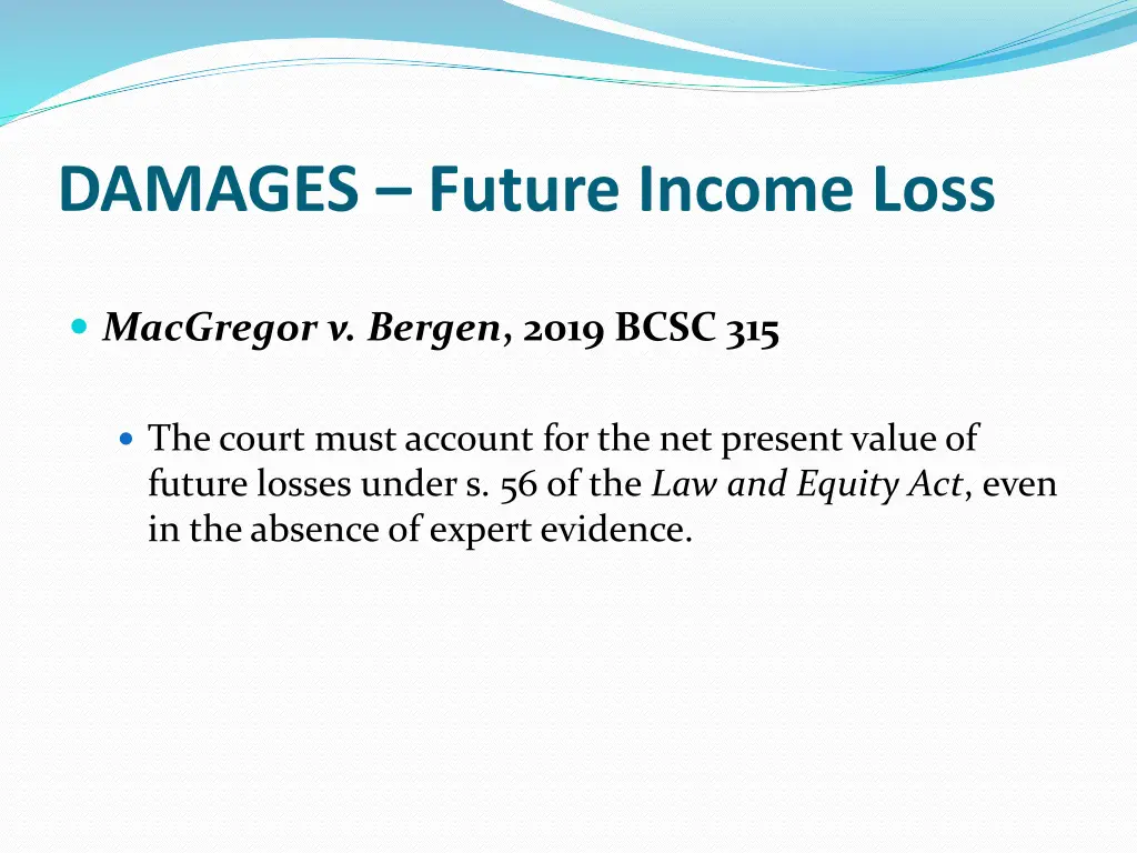 damages future income loss