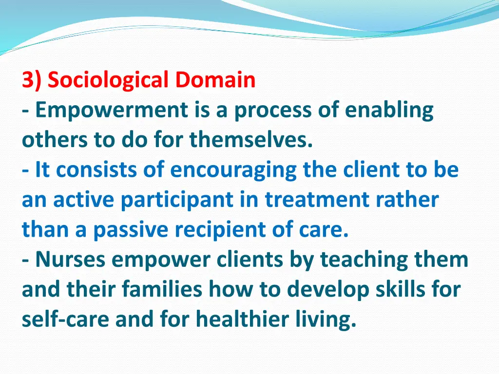 3 sociological domain empowerment is a process