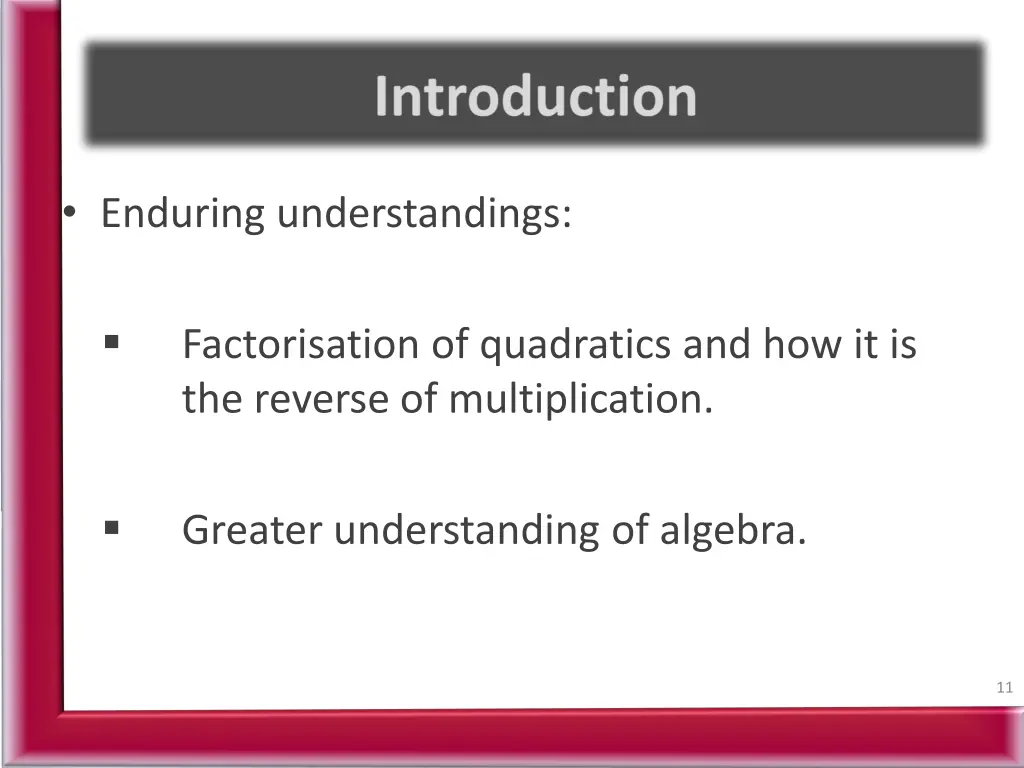 enduring understandings