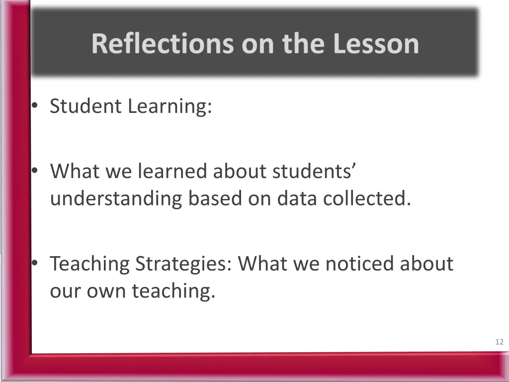 student learning