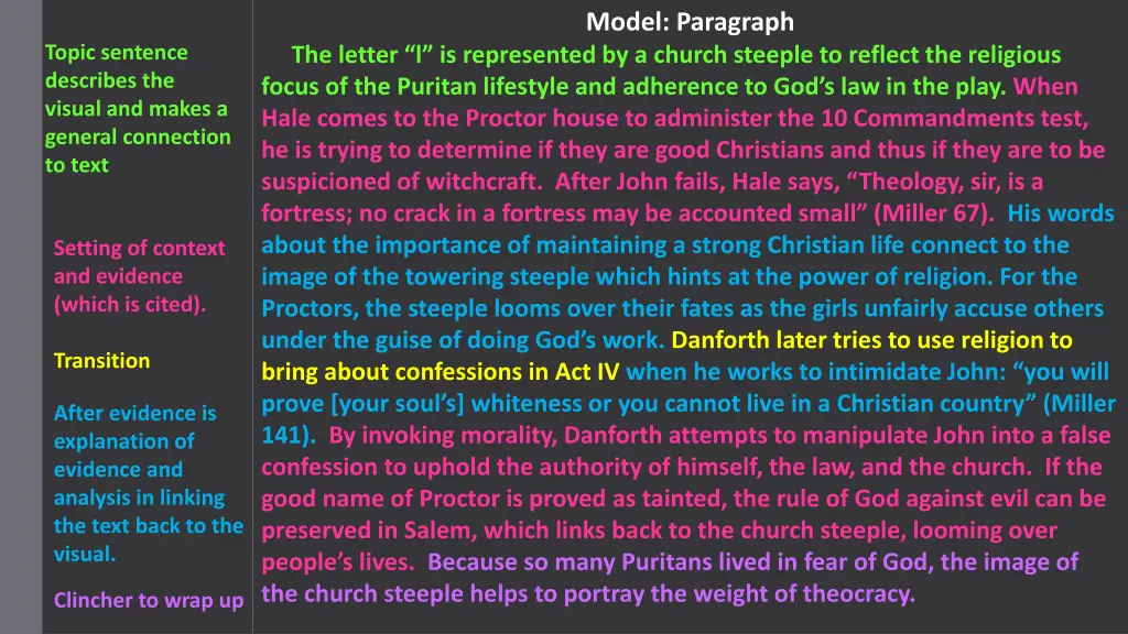 model paragraph