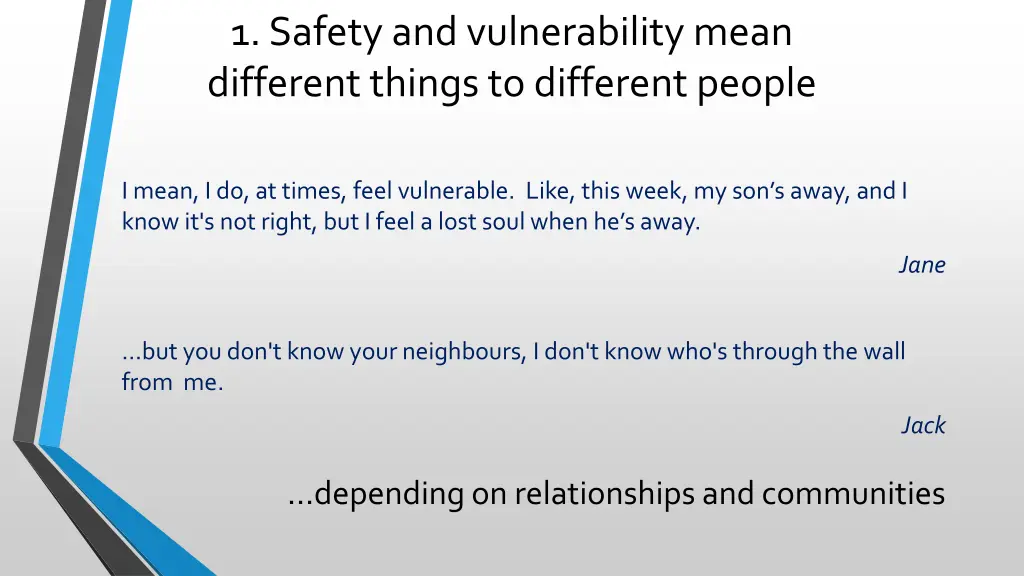 1 safety and vulnerability mean different things 1