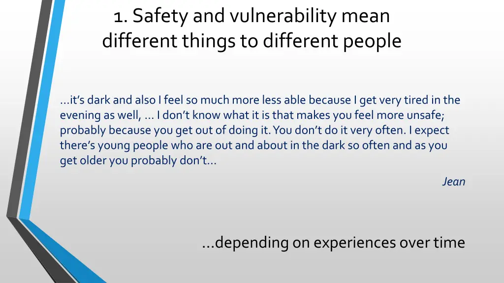 1 safety and vulnerability mean different things 3