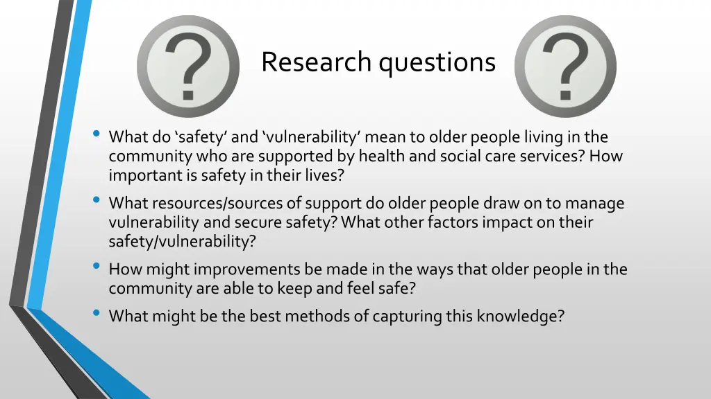 research questions