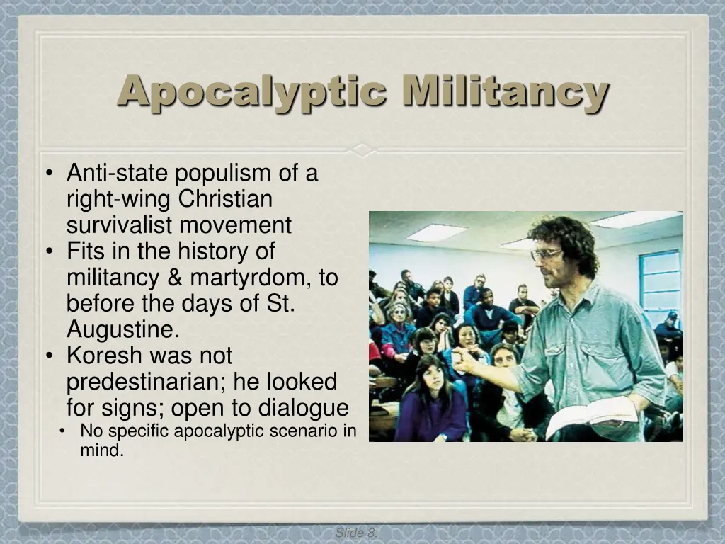 apocalyptic militancy