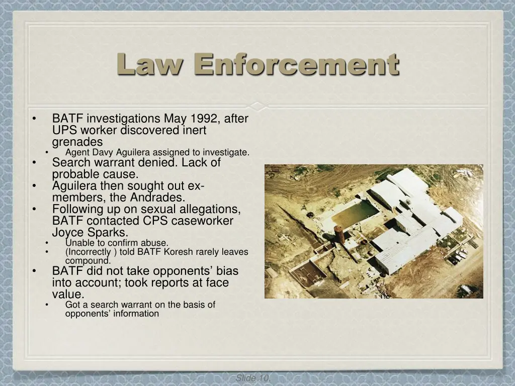 law enforcement