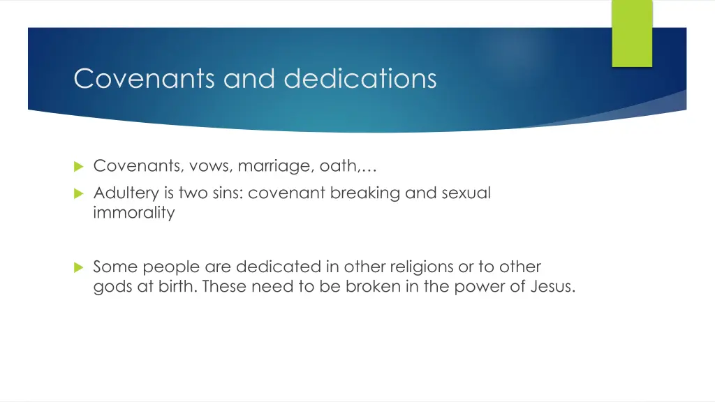 covenants and dedications