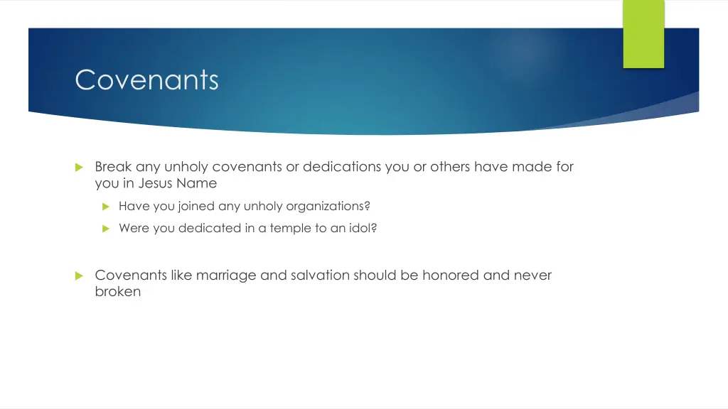 covenants