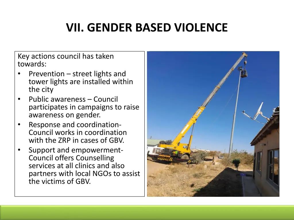 vii gender based violence