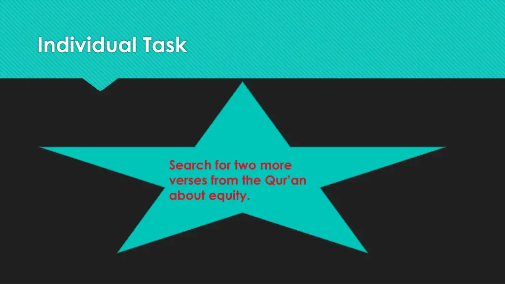 individual task