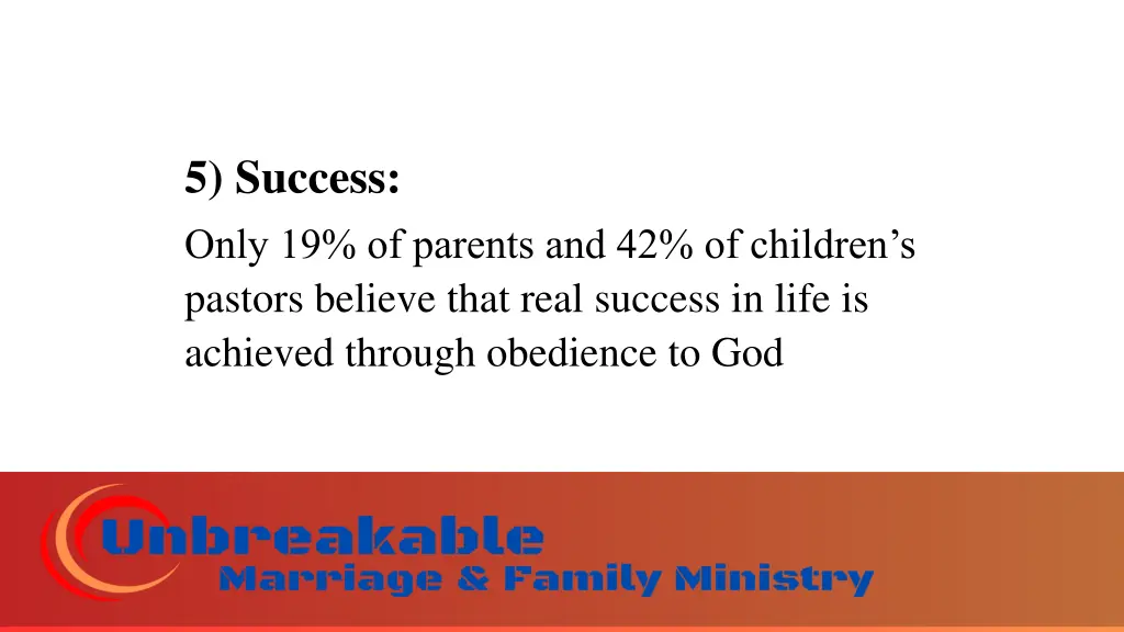 5 success only 19 of parents and 42 of children