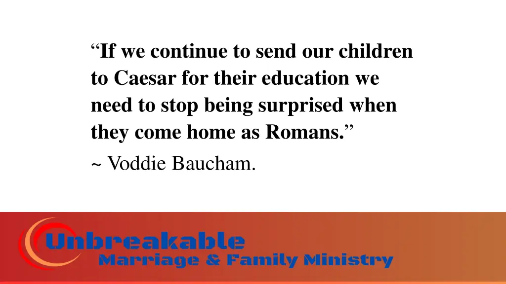 if we continue to send our children to caesar