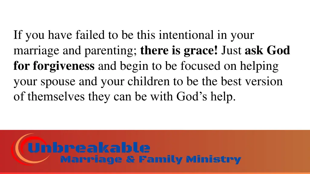 if you have failed to be this intentional in your