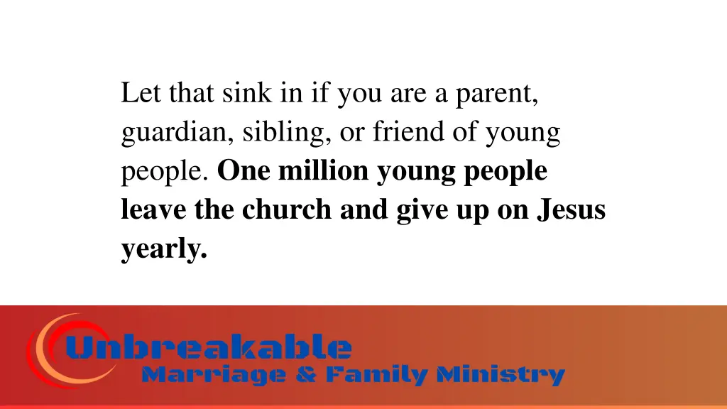 let that sink in if you are a parent guardian