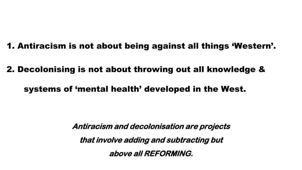 1 antiracism is not about being against