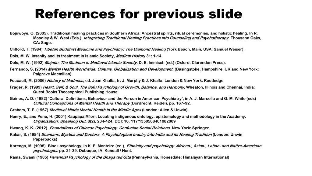 references for previous slide