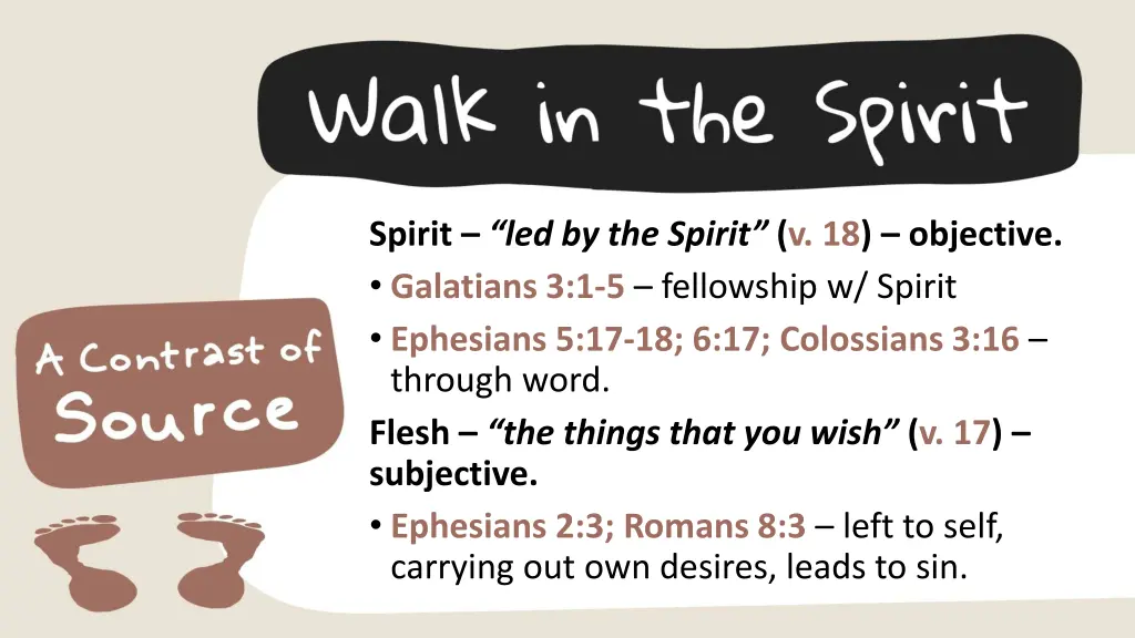 spirit led by the spirit v 18 objective galatians