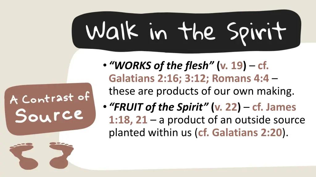 works of the flesh v 19 cf galatians