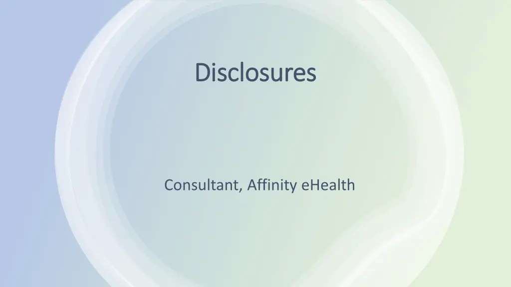disclosures disclosures