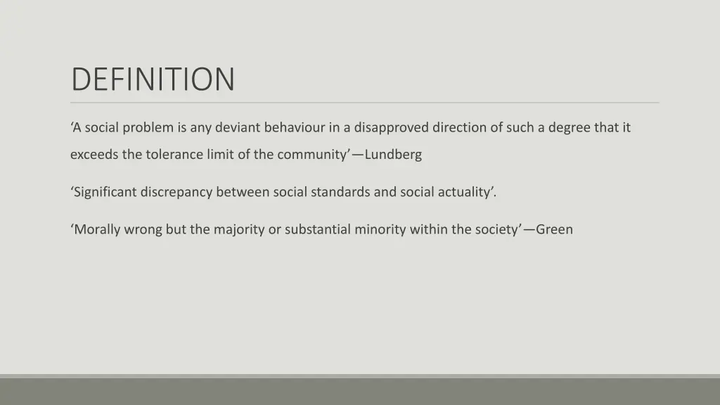 definition