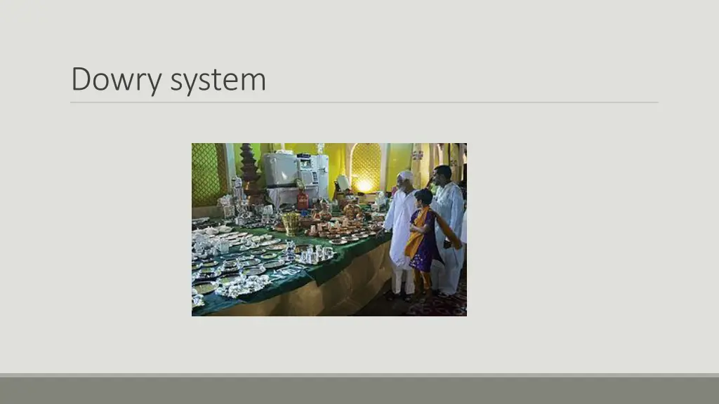 dowry system